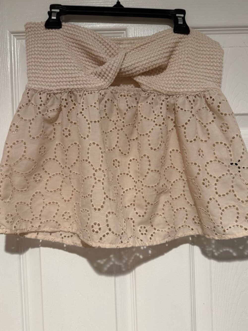 Mini strapless top